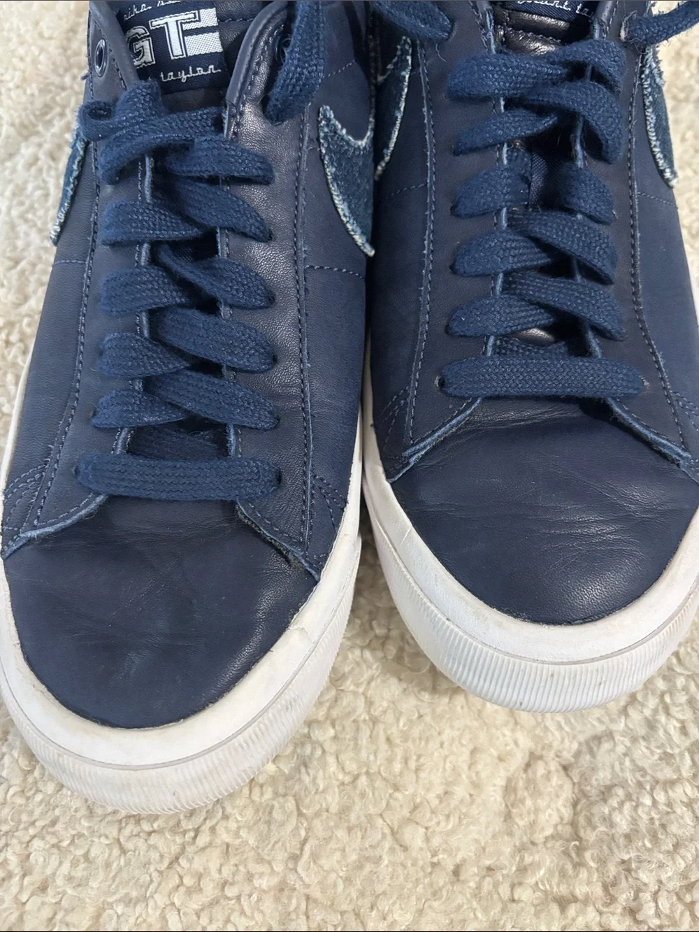 Nike Blazer Low Mens Size 9.5 GT SB Midnight Navy Denim shoes sneakers DM8890-40